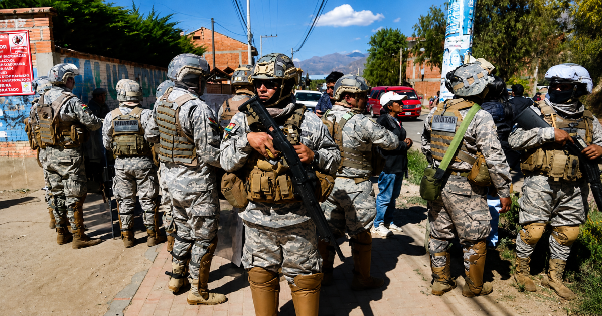 stato di eccezione Militari schierati durante lo stato di eccezione in Bolivia promulgato da Rodrigo Paz