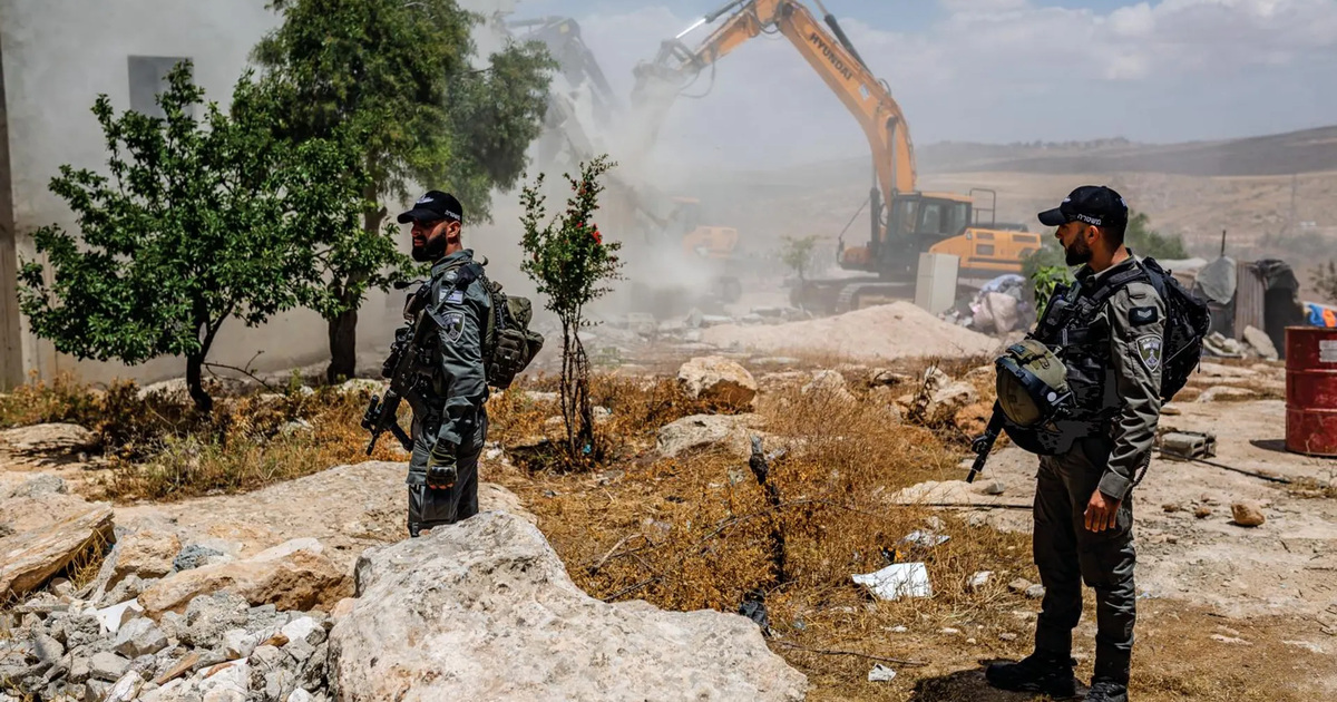 Masafer Yatta case demolite dalle ruspe israeliane a Jinba Cisgiordania